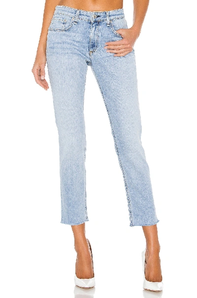 Rag & Bone Dre Low-rise Slim Boyfriend Jeans W/ Raw Hem In Albion