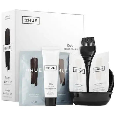 Dphue Root Touch-up Kit, Permanent Hair Colour For Grey Coverage Dark Brown