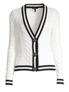 ESCADA Soros Cable Knit Jewel Button Cardigan