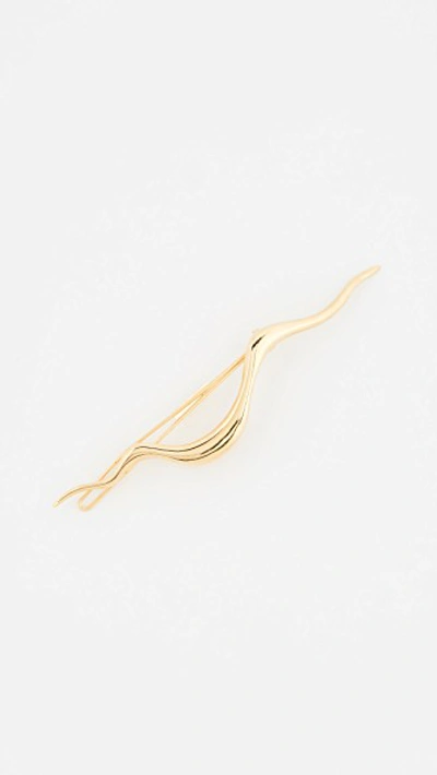 Lelet Ny Metallic Serpant Barrette In Gold