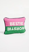 JONATHAN ADLER BESTIE WORSTIE PILLOW,ADLER20527