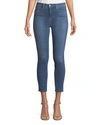 L Agence Margo High Rise Ankle Crop Skinny Jeans In Light Vintage