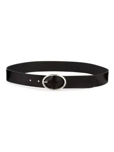 Saint Laurent Leather Belt In Black