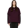 ADER ERROR ADER ERROR SSENSE EXCLUSIVE PURPLE AND BLACK ASCC FOOTBALL LONG SLEEVE T-SHIRT