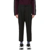 ADER ERROR ADER ERROR SSENSE EXCLUSIVE BLACK ASCC KNIFE PLEATED TROUSERS