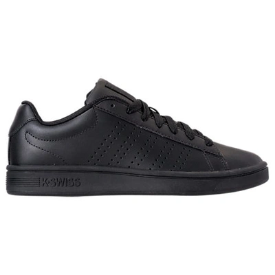 K-swiss Men's Court Casper Casual Sneakers From Finish Line In Black/black