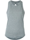 Nimble Activewear Double Twist Back Tank Top - Grey In Grey