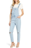 PAIGE SIERRA RIPPED SKINNY OVERALLS,5236635-7072