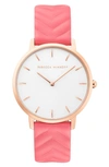 REBECCA MINKOFF MAJOR EMBOSSED LEATHER WATCH, 35MM,2200319