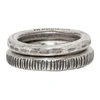 ANN DEMEULEMEESTER ANN DEMEULEMEESTER SILVER BAND RING SET