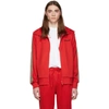 Burberry Silas Icon Stripe Track Jacket In Red