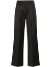 ADER ERROR PINSTRIPE FLARED TROUSERS