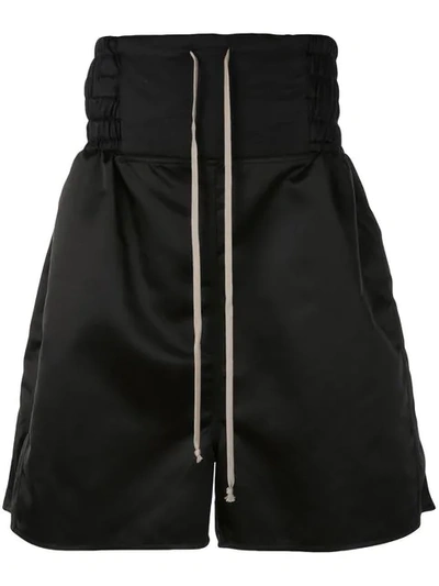 Rick Owens Boxing Shorts In 09 Black