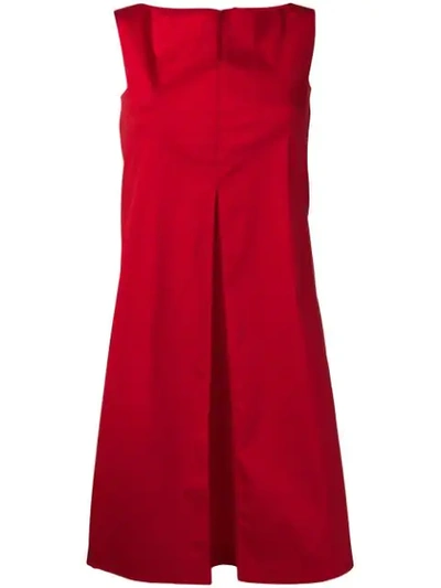 Antonelli Sleeveless Shift Dress - Red