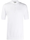 JOHN SMEDLEY JOHN SMEDLEY ROTH PIQUE POLO SHIRT - WHITE