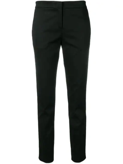 Fabiana Filippi Assisi Side Trim Stretch Cotton Pants In Black