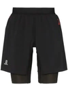 SALOMON FATS WING DOUBLE-LAYER TRACK SHORTS