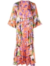 ALICE AND OLIVIA DANDI RUFFLED KIMONO