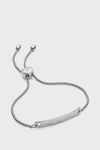 Monica Vinader Silver Havana Mini Chain Friendship Bracelet In Silver