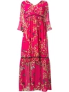 LIU •JO LIU JO PRINTED MAXI DRESS - PINK