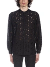 SAINT LAURENT SAINT LAURENT STAR EMBROIDERED SHIRT