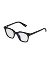 The Book Club The Snatcher In Black Tie Cat-eye Reading Glasses In Black