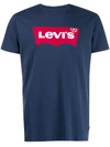 Levi's Men's Graphic Logo Batwing Short Sleeve T-shirt In Dark Blue