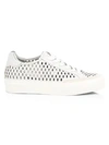 RAG & BONE RB Army Low-Top Perforated Leather Sneakers