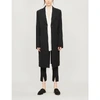 ANN DEMEULEMEESTER WOOL AND COTTON BLEND COAT