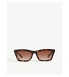 Michael Kors Mk2087u Stowe Rectangle-frame Sunglasses In Brown