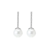 AURATE PROUD PEARL EARRINGS WITH WHITE DIAMONDS