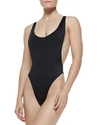 NORMA KAMALI MARISSA HIGH-LEG ONE-PIECE SWIMSUIT,PROD114500083