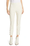 RAG & BONE SIMONE PINSTRIPE SNAP CUFF PANTS,W292741M1