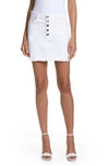 ALICE AND OLIVIA Good Exposed Button High Waist Skirt,CD264204SGR