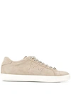 LEATHER CROWN LEATHER CROWN ICONIC LOW-TOP SNEAKERS - NEUTRALS