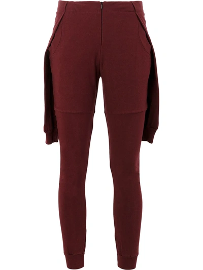 Aganovich Contemporary Track Trousers In Red