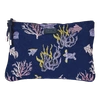 VILEBREQUIN ZIPPED BEACH POUCH CORAL AND TURTLES,PKXH9C13