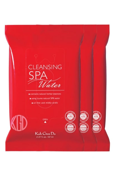 Koh Gen Do Cleansing Spa Water Cloths 3 Pack - 10 X 2.27 oz Cloths/ 3 Pack - 10 X 67 ml Cloths