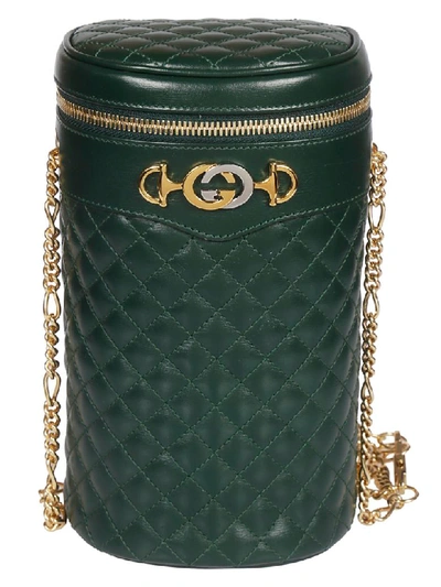 Gucci Quilted Shoulder Bag In Green