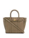 MULBERRY MULBERRY MINI ZIPPED BAYSWATER TOTE - BROWN
