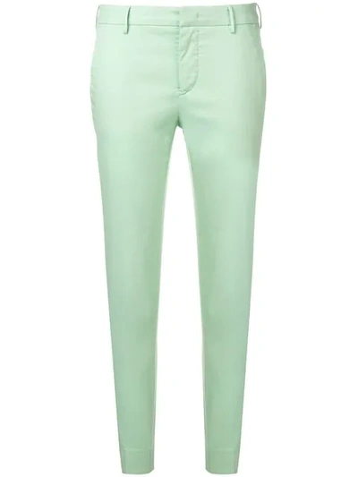 Pt01 Skinny Trousers In Green