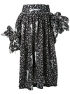 Comme Des Garçons D Pattern Knotted Jumper-skirt In Black