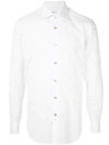 Kiton Poplin Shirt In White