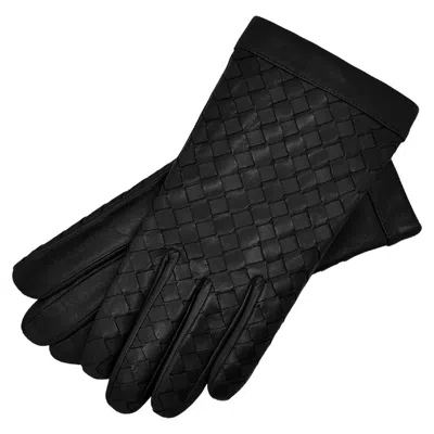 1861 Glove Manufactory Amalfi Men's Nappa Leather Gloves In Black