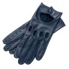 1861 Glove Manufactory Arezzo - Men's Leather Driving Gloves In Jeans Blue Nappa Leather In Blue