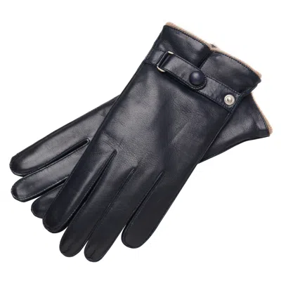 1861 Glove Manufactory Bergamo Men's Nappa Leather Gloves In Blue Navy