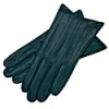 1861 Glove Manufactory Blue Pavia - Zig Zag Pattern Women's Leather Gloves In Petrol In Leather