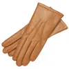 1861 Glove Manufactory Brown Cremona - Women's Handmade Gloves In Camel Nappa Leather In Brown