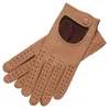 1861 Glove Manufactory Brown Monza - Men's Deerskin Driving Gloves In Coco In Brown