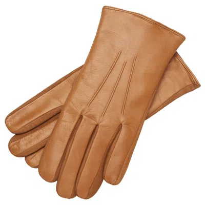 1861 Glove Manufactory Brown Sassari - Men's Lambnappa Skin Gloves  In Camel